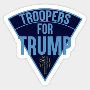 Troopers for Trump Sticker